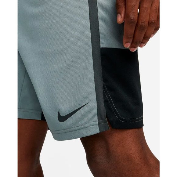 Nike Dri-FIT Knit Hybrid Men's Training Gym Shorts Grey 2XLT - Picture 6 of 8